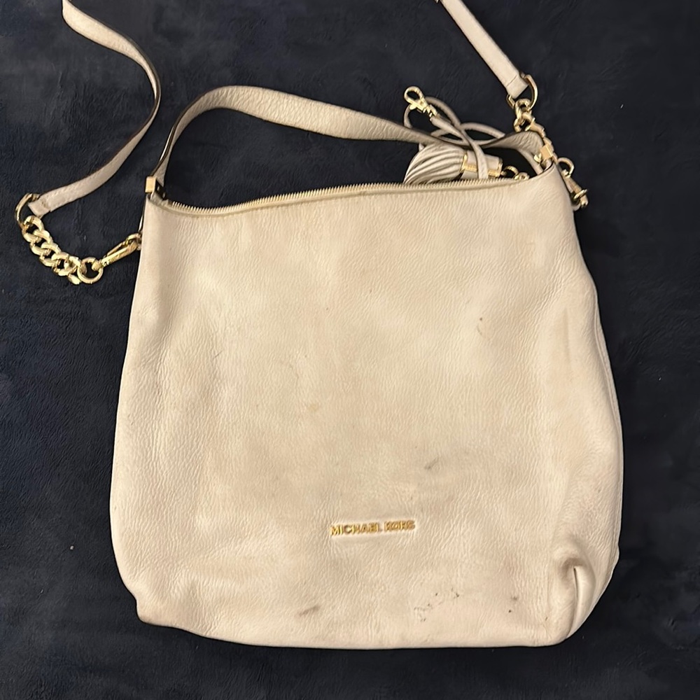 White Michael kors purse